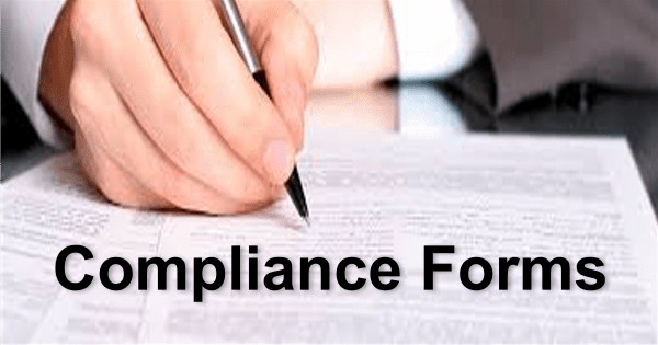 Compliance forms