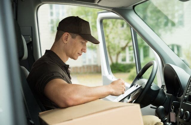 delivery driver with clean driving history